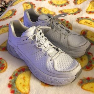 Hoka One One White Tennis Shoes